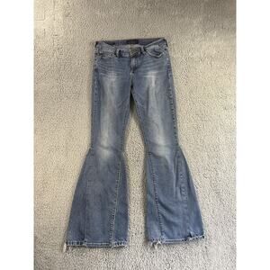Lucky Brand Jeans Womens 8/29 Handcrafted‎ Low Rise Flare Leg Blue Denim Pants